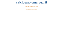 Tablet Screenshot of calcio.paolomarozzi.it